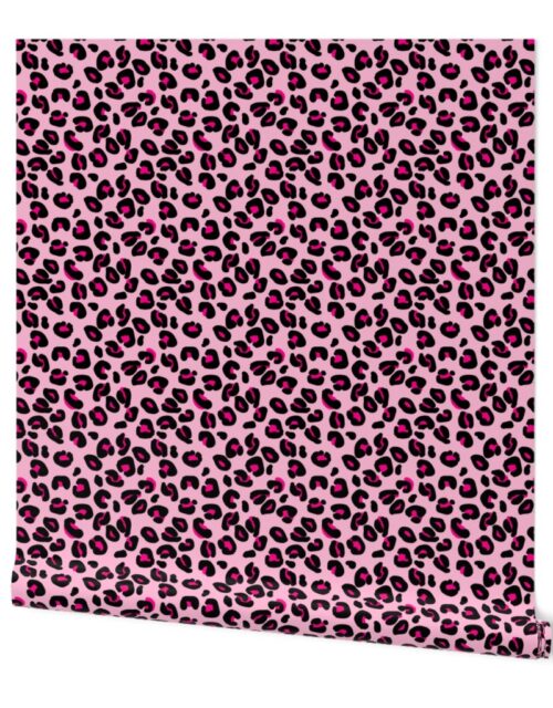 Leopard Spots Pink Wallpaper