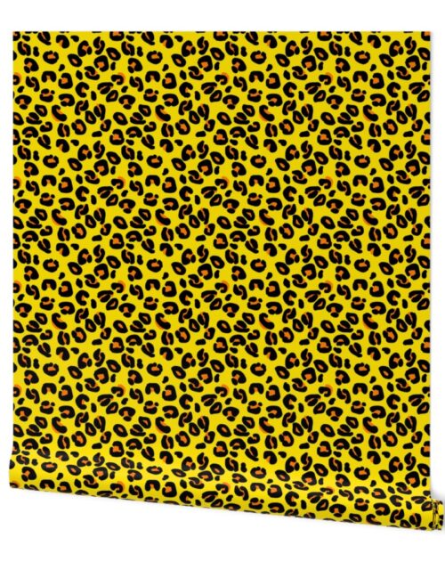 Leopard Spots Lemon Wallpaper