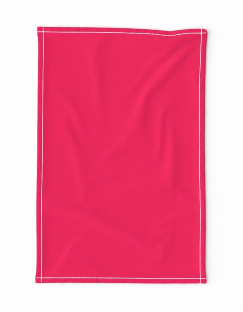 Neon Hot Pink Solid Tea Towel