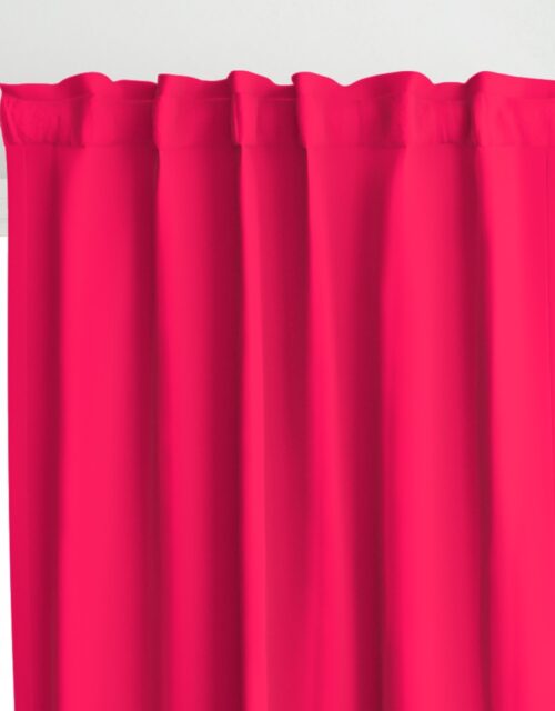 Neon Hot Pink Solid Curtains