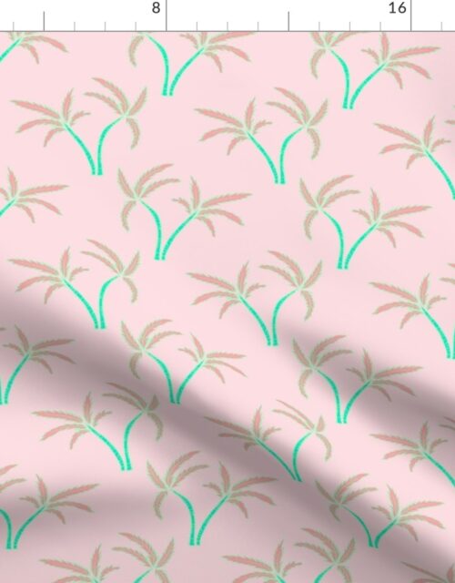 Twin Palms in Pink Fabric