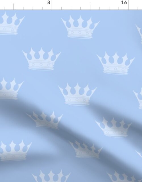 Prince Louis Blue Crowns on Baby Blue Fabric