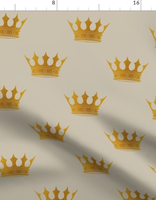 George Grey Royal Golden Crowns Fabric