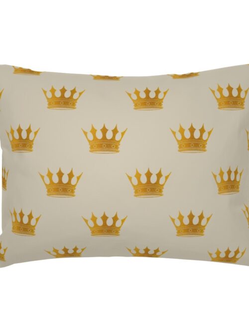 George Grey Royal Golden Crowns Standard Pillow Sham