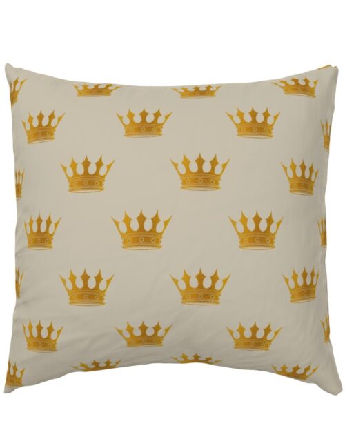 George Grey Royal Golden Crowns Euro Pillow Sham
