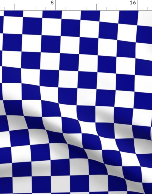 Large Australian Flag Blue and White Check Checkerboard Fabric