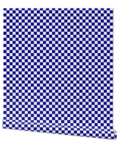 Large Australian Flag Blue and White Check Checkerboard Wallpaper