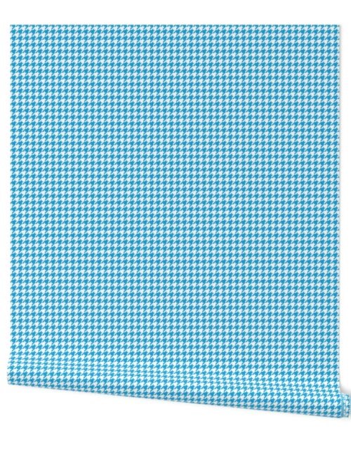 Oktoberfest Bavarian Blue Houndstooth Check Wallpaper