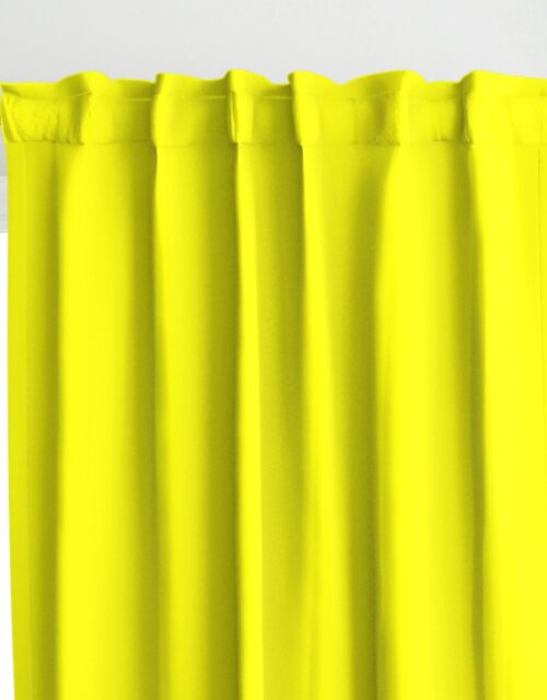 Bright Fluorescent Yellow Neon Curtains