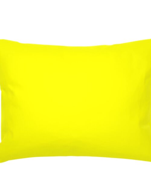 Bright Fluorescent Yellow Neon Standard Pillow Sham