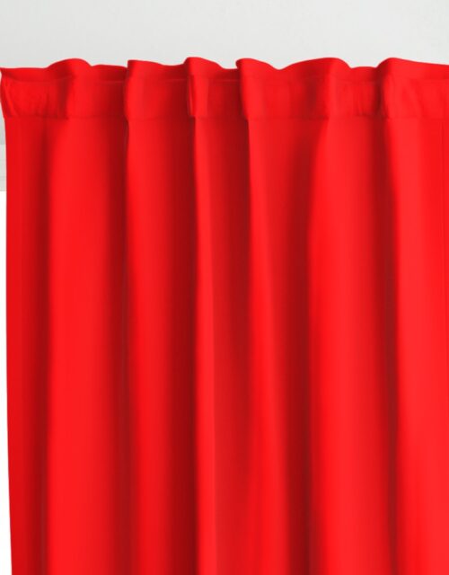 Bright Fluorescent Fireball Red Neon Curtains