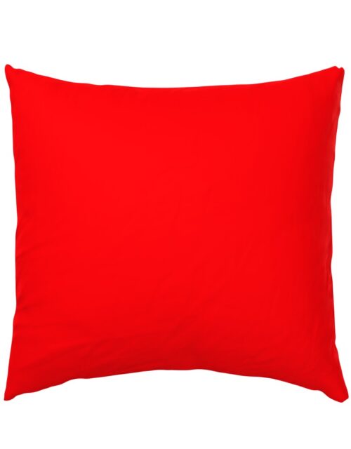 Bright Fluorescent Fireball Red Neon Euro Pillow Sham