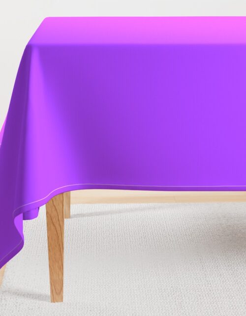 Bright Fluorescent Day glo Purple Neon Rectangular Tablecloth