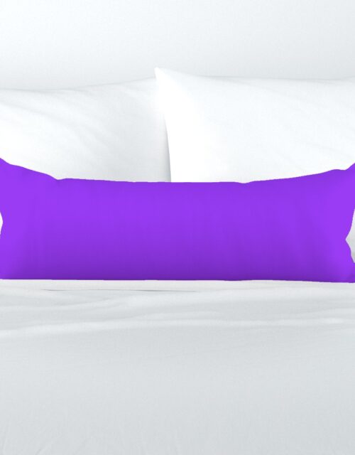 Bright Fluorescent Day glo Purple Neon Extra Long Lumbar Pillow