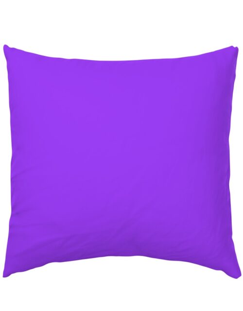 Bright Fluorescent Day glo Purple Neon Euro Pillow Sham