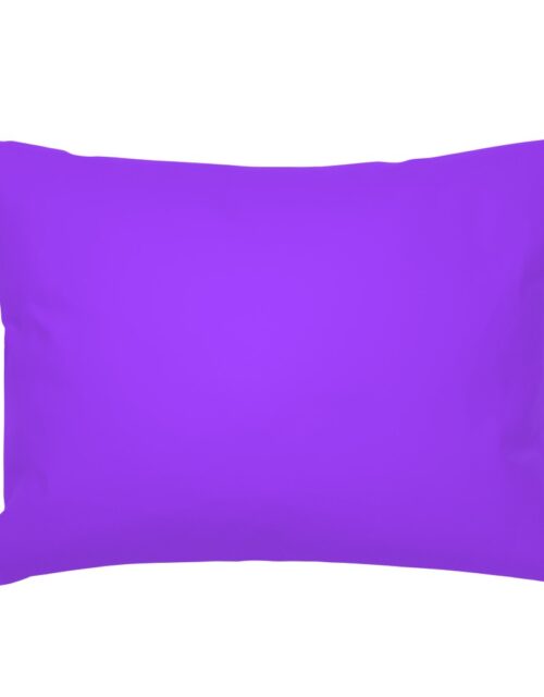 Bright Fluorescent Day glo Purple Neon Standard Pillow Sham