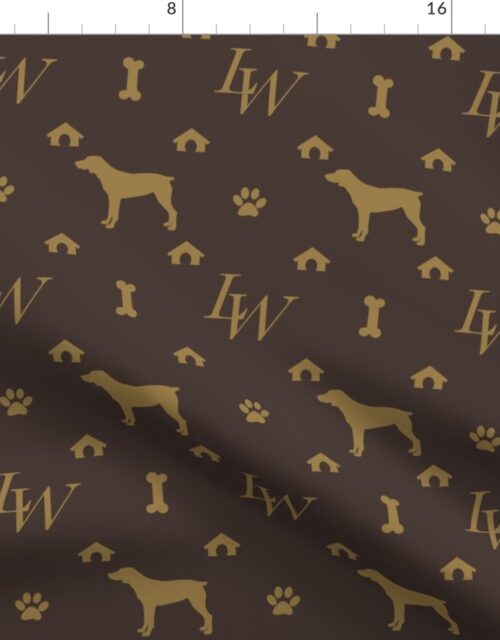 Louis Weimaraner Docked Tail Luxury Dog Attire Fabric