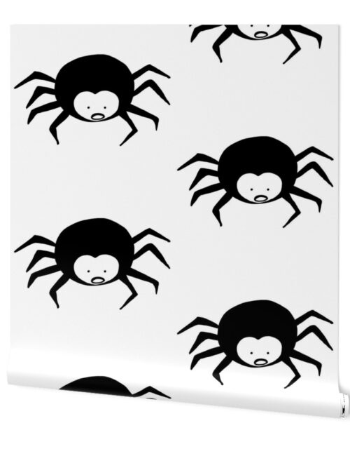 Black and White Spider Cartoon Wallpaper