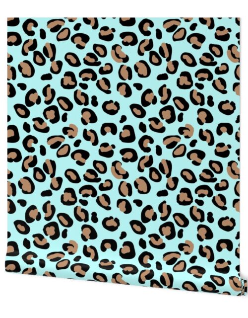 Leopard Tan Spots on Mint Wallpaper