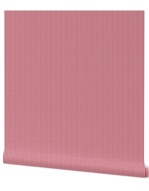 Small USA Flag Red and White Gingham Checks Wallpaper