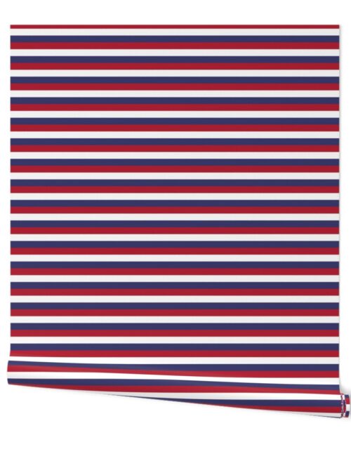 Small USA Flag Red, White and Blue Stripes Wallpaper