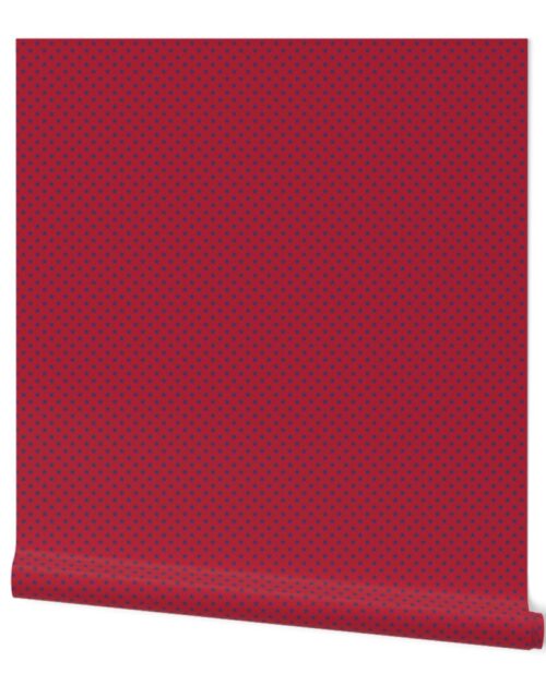 Small USA Flag Blue Stars on Red Wallpaper