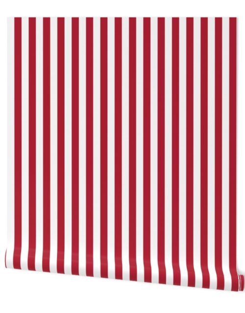 USA Vertical Flag Red and White Stripes Wallpaper