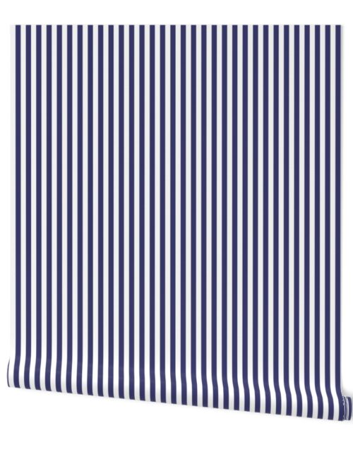 Small Vertical USA Flag Blue and White Stripes Wallpaper