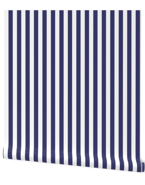 USA Vertical Flag Blue and White Stripes Wallpaper