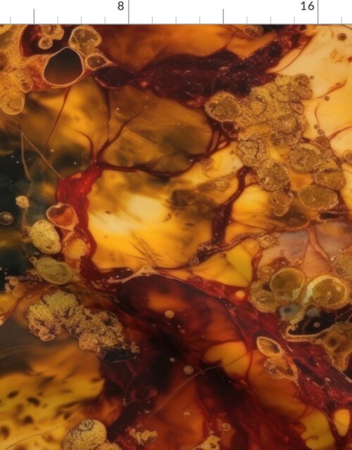 Amber and Gold Alcohol Ink 1 Fabric