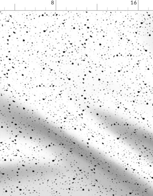 Black and White Speckled Terrazzo Seamless Fabric