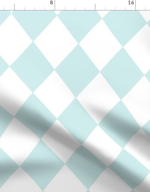 Blue Lily Diamond Pattern Fabric