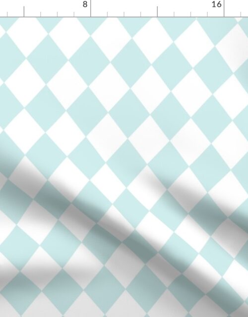 Blue Lily Small Modern Diamond Pattern Fabric