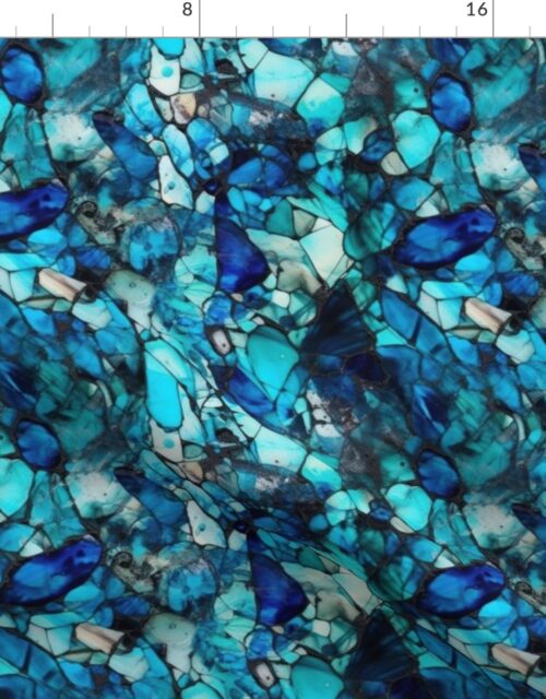 Blue Seaglass 3 Fabric