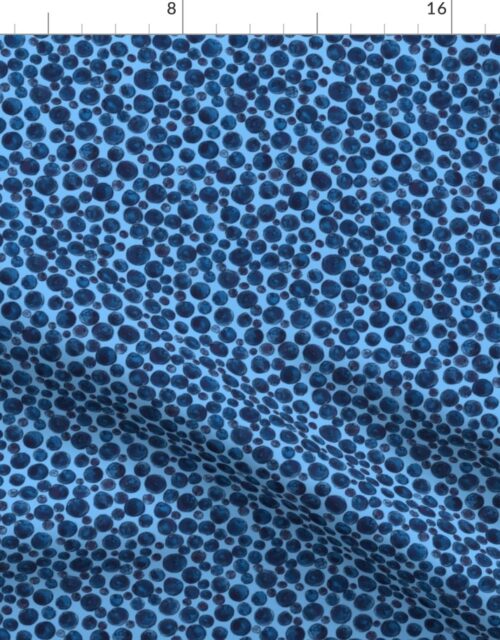 Blueberries on Blueberry Hill Blue Fabric