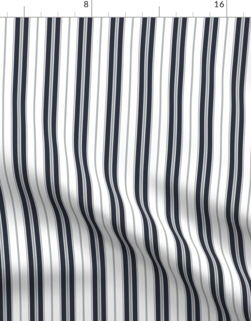 Blueberry Blue and White Autumn Winter 2022 2023 Color Trend Mattress Ticking Fabric
