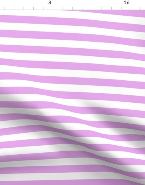 Blush Pink and White ¾ inch Deck Chair Horizontal Stripes Fabric