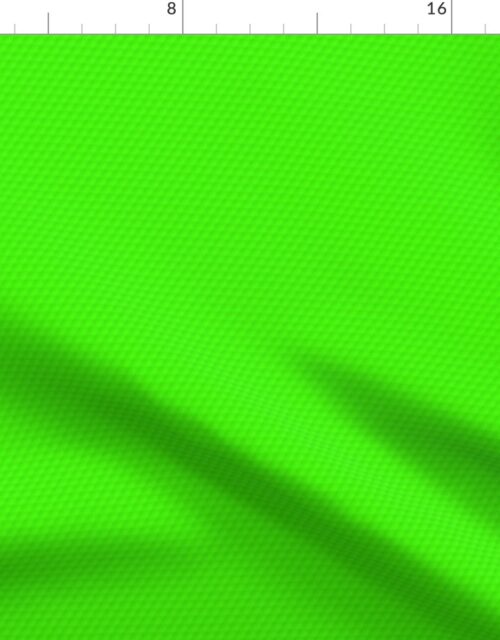 Bright Neon Green Golf Ball Dimples Fabric