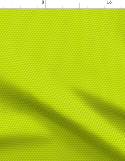 Bright Neon Yellow Golf Ball Dimples Fabric