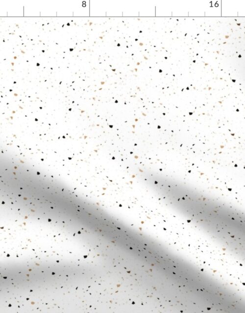Brown Speckled Terrazzo Seamless Repeat Fabric