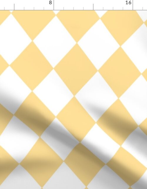 Buttercup Yellow Diamond Pattern Fabric