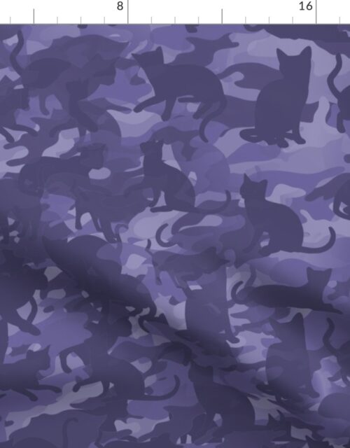 Camo Cats Camouflage in Naval Operation Seacat Blue Smallscale Fabric
