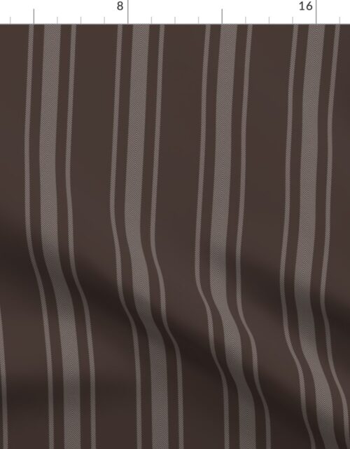 Chocolate French Provincial Mattress Ticking Fabric