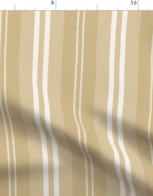 Christmas Gold Shaded Pin Stripe Fabric