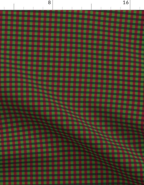 Christmas Red and Green Tartan Plaid Fabric