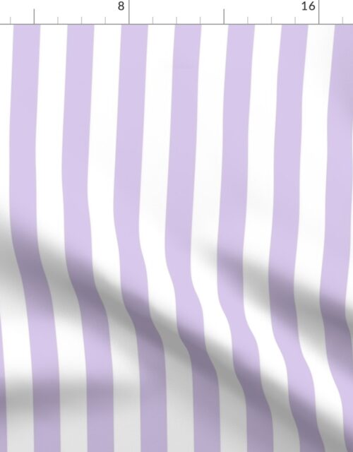 Color of the Year 2023 Digital Lavender and White 1 Inch Cabana Stripes Fabric