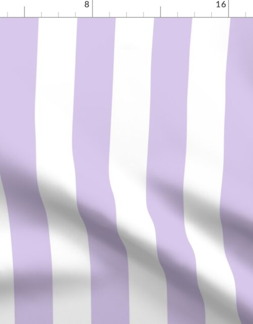 Color of the Year 2023 Digital Lavender and White 2 Inch Cabana Stripes Fabric