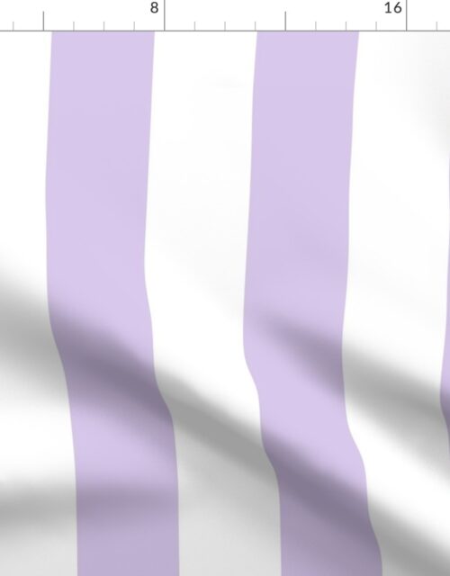 Color of the Year 2023 Digital Lavender and White 3 Inch Cabana Stripes Fabric