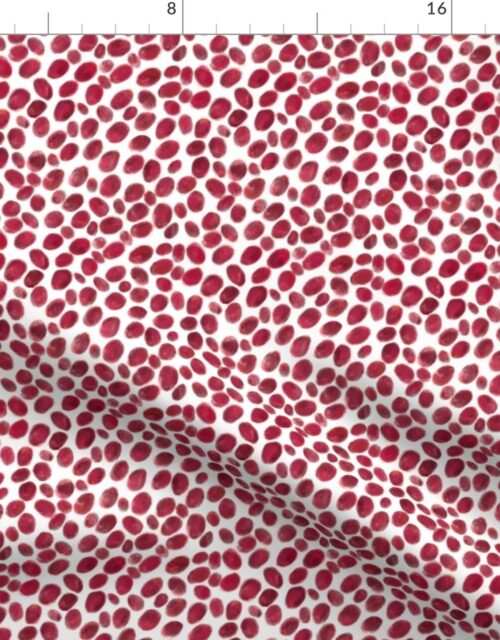 Cranberries on White Fabric
