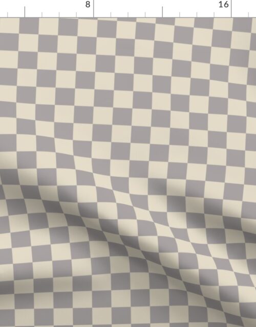 Fawn and Cream  Checkerboard Fabric